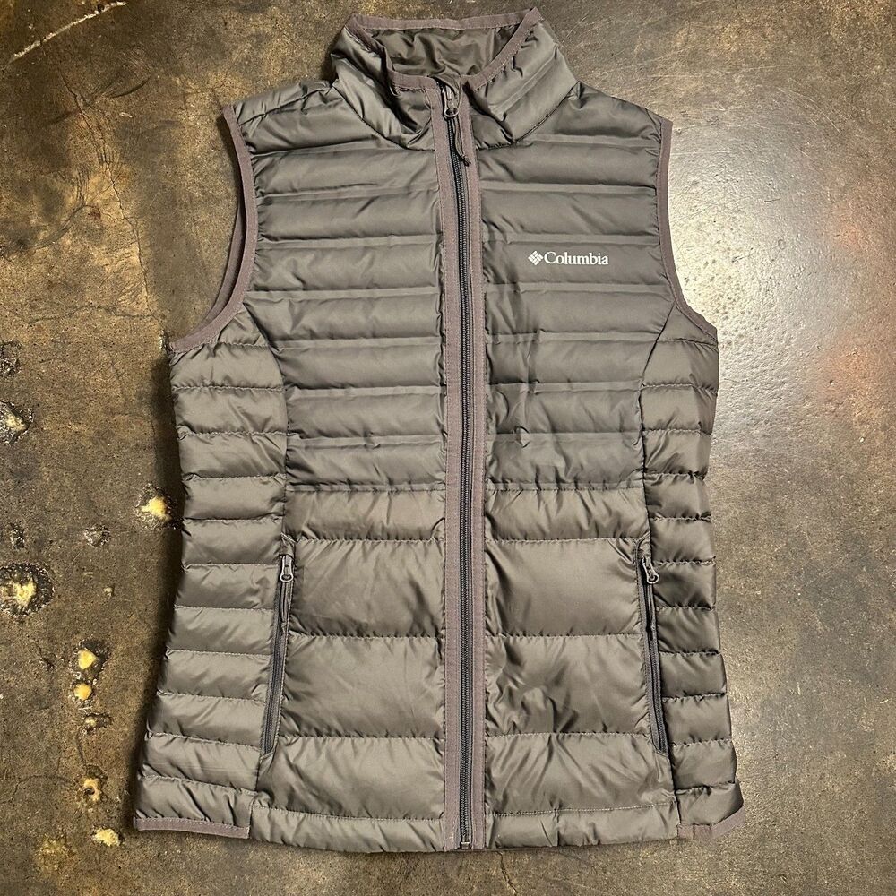 Columbia Sportswear Women's Gray Puffer Casual Vest Active Size Small